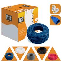Cabo De Rede Cat6 Furukawa Soho Plus 24awgx4 Azul 305 Metros+30 conectores e 30 capas