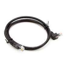 Cabo de Rede Cat6 Plug 90 Graus para Cima Preto - 10 Metros