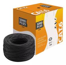 Cabo De Rede Cat6 Sohoplus Furukawa Preto C/305Mts