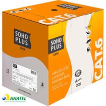 Cabo de Rede CAT6 U/UTP CMX SohoPlus Preto 305 Metros