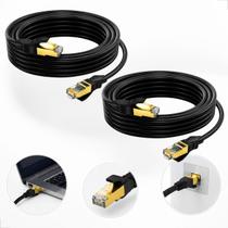 Cabo De Rede Cat8 3 Metros Blindado 40gbps Rj45 Ethernet Cobre Banhado a Ouro Alta Velocidade Gamer Cabo De Rede Cat8 3 Metros Blindado 40gbps Rj45 Ethernet Cobre Banhado a Ouro Alta Velocidade Gamer