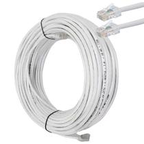 Cabo De Rede Cftv 15 Metros 8 Vias Upt 4 Pares Cat5 Branco