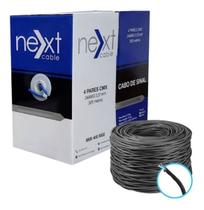 Cabo De Rede Cftv- Next Cable - 4p Cca Caixa 305m - Preto