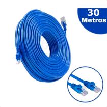 Cabo de Rede conexão de Internet Cat 5e Até 1000mb/s Melhor Que 5g 30 Metros Montado