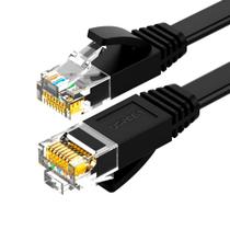 Cabo de Rede de Alta Velocidade Ugreen Flat Cat6 1000 Mb/s UTP Macho Rj45 1 Metro Preto