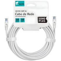 Cabo de Rede eFacini Branco CAT6 Furukawa 100% Cobre, Anatel 10 Metros Cabo de Rede eFacini Branco CAT6 Furukawa 100% Cobre, Anatel 10 Metros