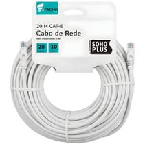 Cabo de Rede eFacini Branco CAT6 Furukawa 100% Cobre, Anatel 20 Metros Cabo de Rede eFacini Branco CAT6 Furukawa 100% Cobre, Anatel 20 Metros