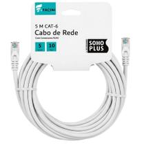 Cabo de Rede eFacini Branco CAT6 Furukawa 100% Cobre, Anatel 5 Metros Cabo de Rede eFacini Branco CAT6 Furukawa 100% Cobre, Anatel 5 Metros