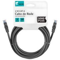 Cabo de Rede eFacini CAT6 Furukawa 100 Cobre, Anatel 2 Metros