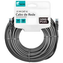 Cabo de Rede eFacini CAT6 Furukawa 100 Cobre, Anatel 25 Metros cinza Cabo de Rede eFacini CAT6 Furukawa 100 Cobre, Anatel 25 Metros cinza