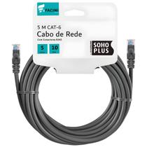 Cabo de Rede eFacini CAT6 Furukawa 100 Cobre, Anatel 5 Metros