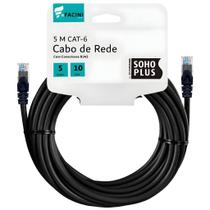 Cabo de Rede eFacini Preto CAT6 Furukawa 100% Cobre, Anatel 5 Metros Cabo de Rede eFacini Preto CAT6 Furukawa 100% Cobre, Anatel 5 Metros