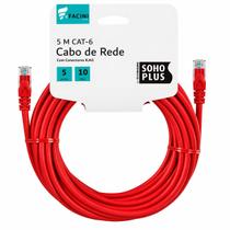 Cabo de Rede eFacini Vermelho CAT6 Furukawa 100% Cobre, Anatel 5 Metros Cabo de Rede eFacini Vermelho CAT6 Furukawa 100% Cobre, Anatel 5 Metros
