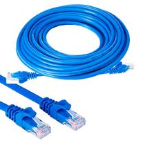 Cabo de Rede Ethernet 10M CAT5E Internet Rj45 Lan 10 metros - Exbom