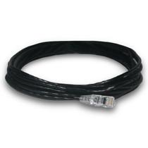 Cabo de Rede Ethernet 5 Metros 5m Preto CAT5e UTP com RJ45 Crimpado Testado Cabo de Rede Ethernet 5 Metros 5m Preto CAT5e UTP com RJ45 Crimpado Testado