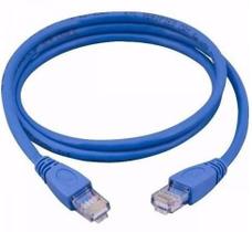 Cabo de Rede Ethernet Lan Rj45 Cat5e Azul 15 Metros - Exbom