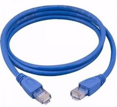 Cabo de Rede Ethernet Lan Rj45 Cat5e Utp Azul 10 Metros - Exbom