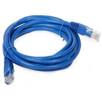 Cabo De Rede Ethernet Rj45 Cat 5e Azul 3 Metros