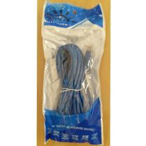 Cabo De Rede Ethernet Rj45 Cat5e Azul 5 Metros - New Day