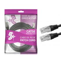 Cabo de Rede FTP Patch Cord RJ45 Cat 5e - Blindado - 10 metros - Preto - Chip SCE 018-9919 Cabo de Rede FTP Patch Cord RJ45 Cat 5e - Blindado - 10 metros - Preto - Chip SCE 018-9919
