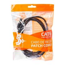Cabo de Rede FTP (Patch Cord) RJ45 Cat 6 - Blindado - 2 metros - Preto - Chip SCE - 018-1086 Cabo de Rede FTP (Patch Cord) RJ45 Cat 6 - Blindado - 2 metros - Preto - Chip SCE - 018-1086