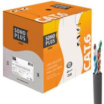 Cabo de Rede Furukawa SOHOPLUS, CAT6 U/UTP 24AWG CMX, Caixa 305 Metros, Cinza - 23400200 Cabo de Rede Furukawa SOHOPLUS, CAT6 U/UTP 24AWG CMX, Caixa 305 Metros, Cinza - 23400200