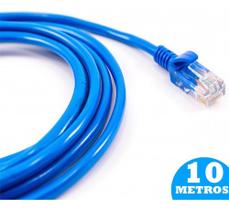 Cabo De Rede Internet 10 Metros Crimpado Rj45 Cat5e - IUNIT