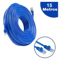 Cabo de Rede Internet 15 metros contínuos LE-305 já Montado com conector RJ45 Plug & Play