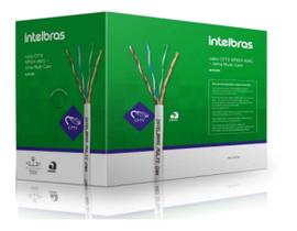 Cabo De Rede Internet Cftv Intelbras Cat5 300mts Branco