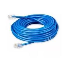 Cabo de Rede Internet Definity 2 Metros RJ45 Conector Profissional Alumínio Cobreado NBR 14565 Cor Azul