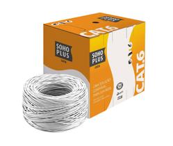 Cabo De Rede Internet Furukawa Soho Plus Cat6 305 Mt Branco