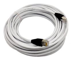 Cabo De Rede Internet Lan Rj45 Cat5e Blindado Branco 20 Mts.