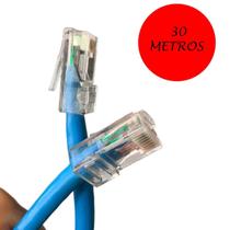 Cabo De Rede Internet Montado Rj45 ul 5 A 50Metros - 30M Cabo De Rede Internet Montado Rj45 ul 5 A 50Metros - 30M