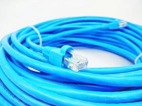 Cabo de rede / Internet -- rolo c/ 50 Metros -- Furukawa SOHO PLUS -- CAT6 -- 100% cobre -- Montado -- Azul