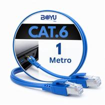 Cabo De Rede Lan Cat6 1m Internet Alta Velocidade Gigabit Homologado Cabo De Rede Lan Cat6 1m Internet Alta Velocidade Gigabit Homologado