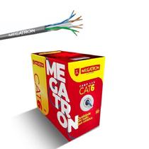 Cabo De Rede Megatron Lan 4P Cat6 100% Cobre 305M 4Px23Awg Cinza Cabo De Rede Megatron Lan 4P Cat6 100% Cobre 305M 4Px23Awg Cinza