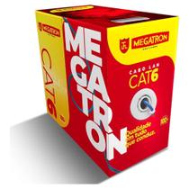 Cabo de Rede Megatron LAN 4PX23AWG, CX, CAT6, 305m, Azul - 2387 Cabo de Rede Megatron LAN 4PX23AWG, CX, CAT6, 305m, Azul - 2387