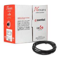 Cabo De Rede Nexans Cat5E Preto - 15 Metros