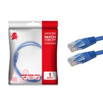 Cabo De Rede Patch Cord 1 Metro Cat5e Ethernet Lan 100%cobre