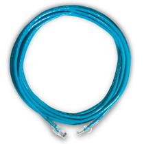 Cabo De Rede Patch Cord 3 Metros CAT6 100% Cobre Azul Ethernet Lan Utp