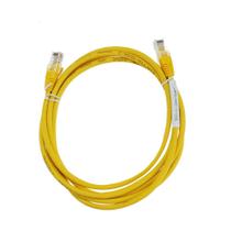 Cabo de Rede Patch Cord Cat.5e 2m Montado Amarelo