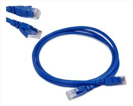 Cabo de rede patch cord cat5e 2,0 mts utp azul top de linha