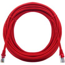 Cabo de Rede Patch Cord Cat5e CCA 15 Metros Vermelho