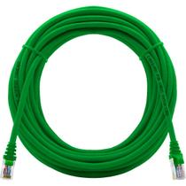 Cabo de Rede Patch Cord Cat5e CCA 25 Metros Verde para Roteador