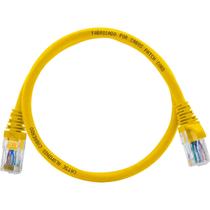 Cabo de Rede Patch Cord Cat5e CCA Amarelo 60 centímetros Cabo de Rede Patch Cord Cat5e CCA Amarelo 60 centímetros