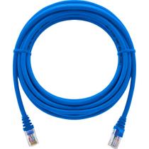 Cabo de Rede Patch Cord Cat5e CCA Azul 7 Metros