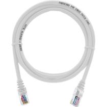 Cabo de Rede Patch Cord Cat5e CCA Branco 3 Metros Cabo de Rede Patch Cord Cat5e CCA Branco 3 Metros