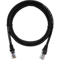 Cabo de Rede Patch Cord Cat5e CCA Preto 2,5 Metros