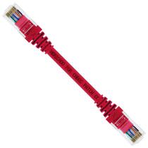 Cabo de Rede Patch Cord Cat5e CCA Vermelho 10 centímetros Cabo de Rede Patch Cord Cat5e CCA Vermelho 10 centímetros