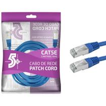 Cabo De Rede Patch Cord Cat5E Ftp 5M Azul
